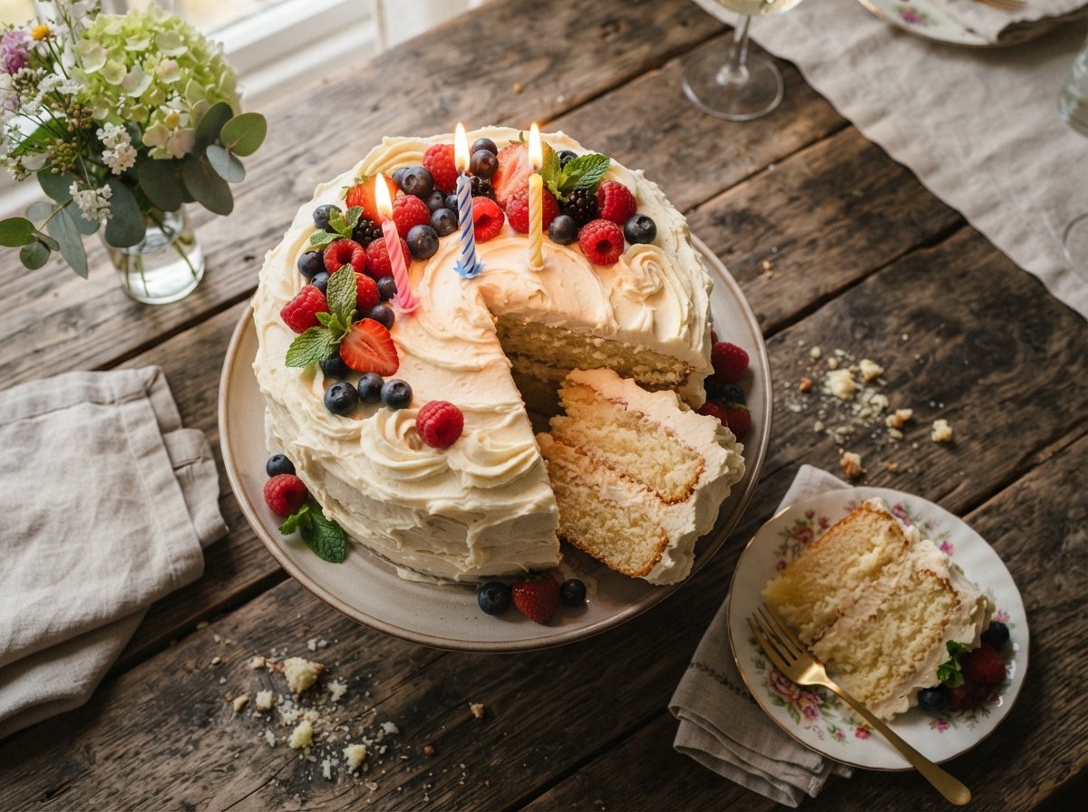 gluten free vanilla birthday cake recipe with almond flour