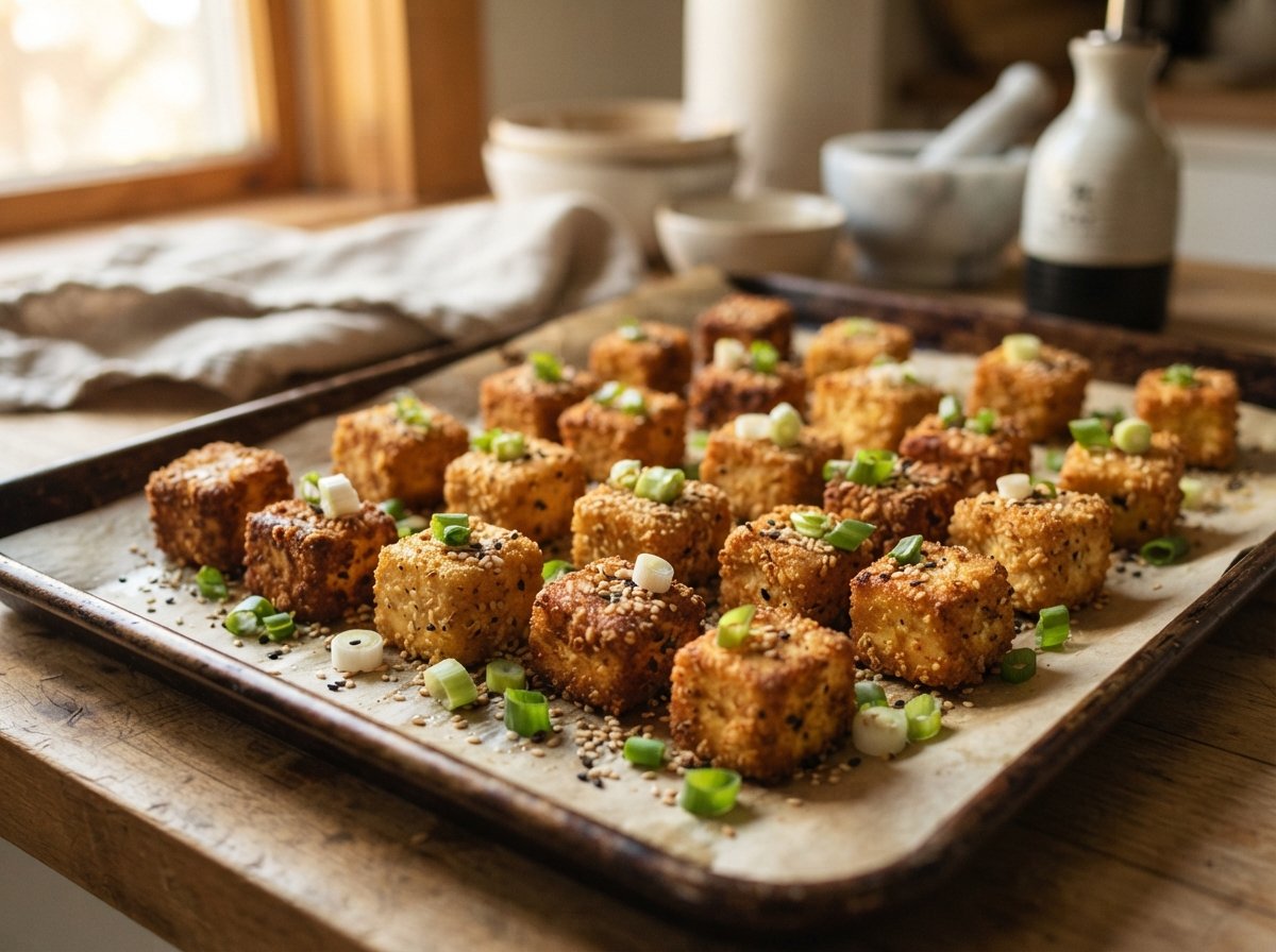 crispy baked tofu recipe with cornstarch and soy sauce