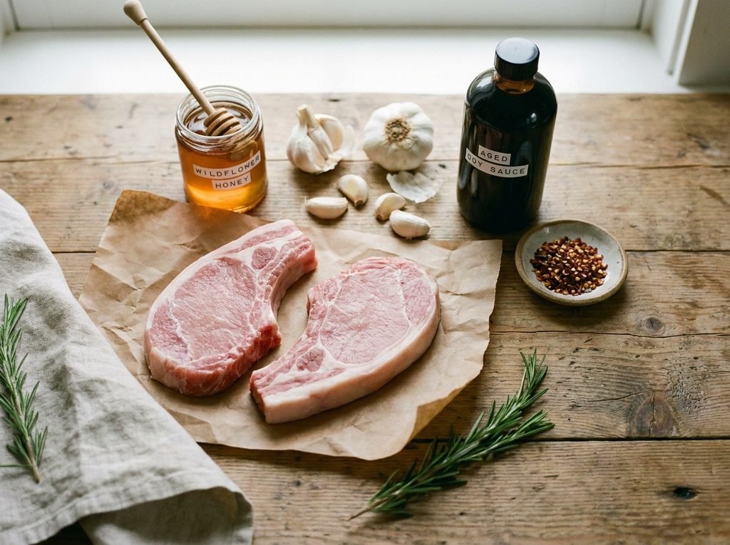 honey garlic glazed pork chops recipe stovetop 20 minutes no marinade